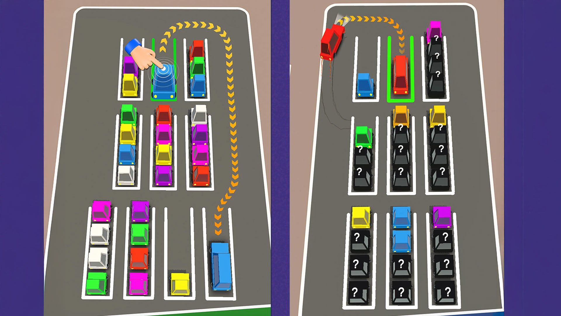 Car Color Sort Gameplay